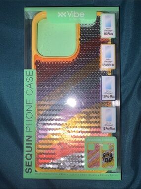 Vibe Sequin Phone Case “Good Vibes”